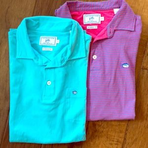 Two men polo shirts